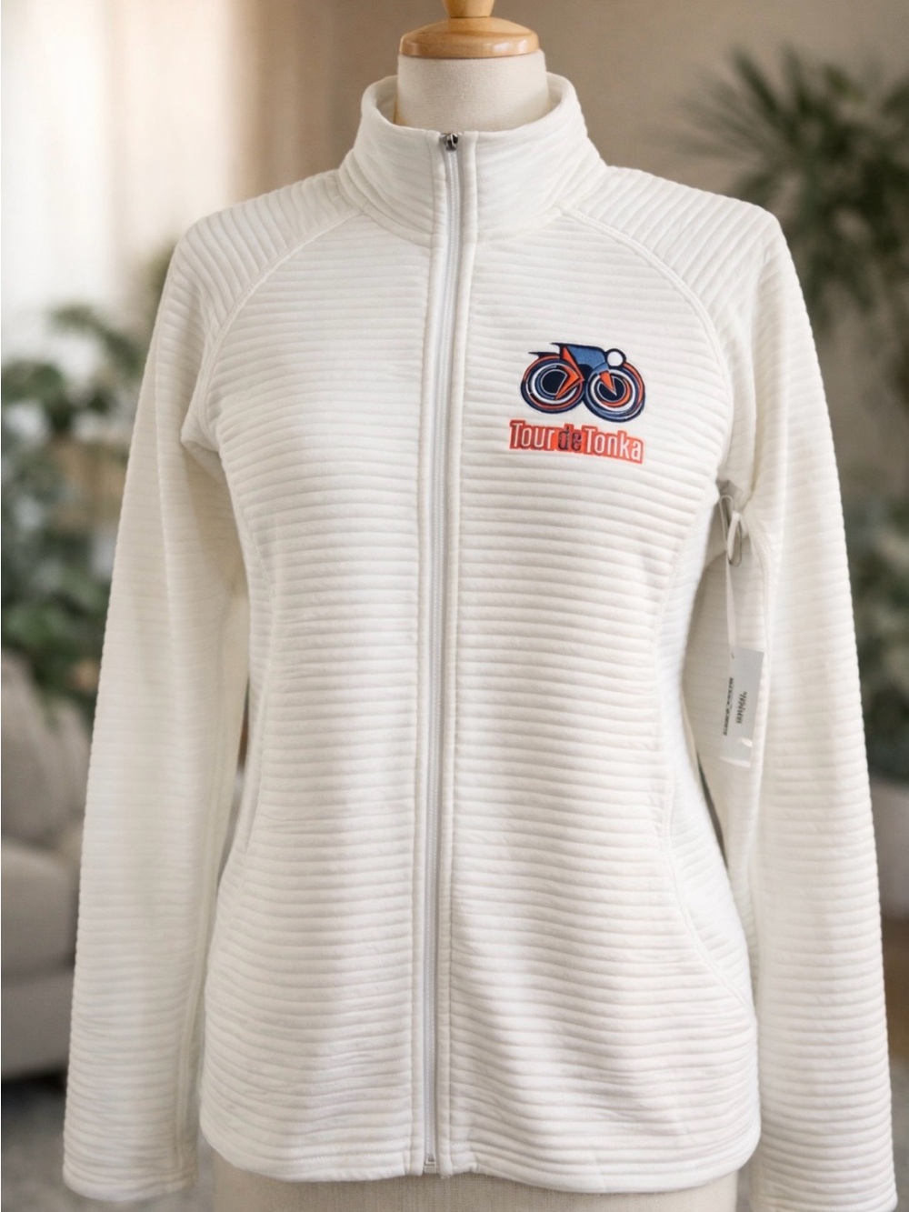ADIDAS Golf Tour De Tonka Ribbed Full Zip Jacket White XL Unisex NWT